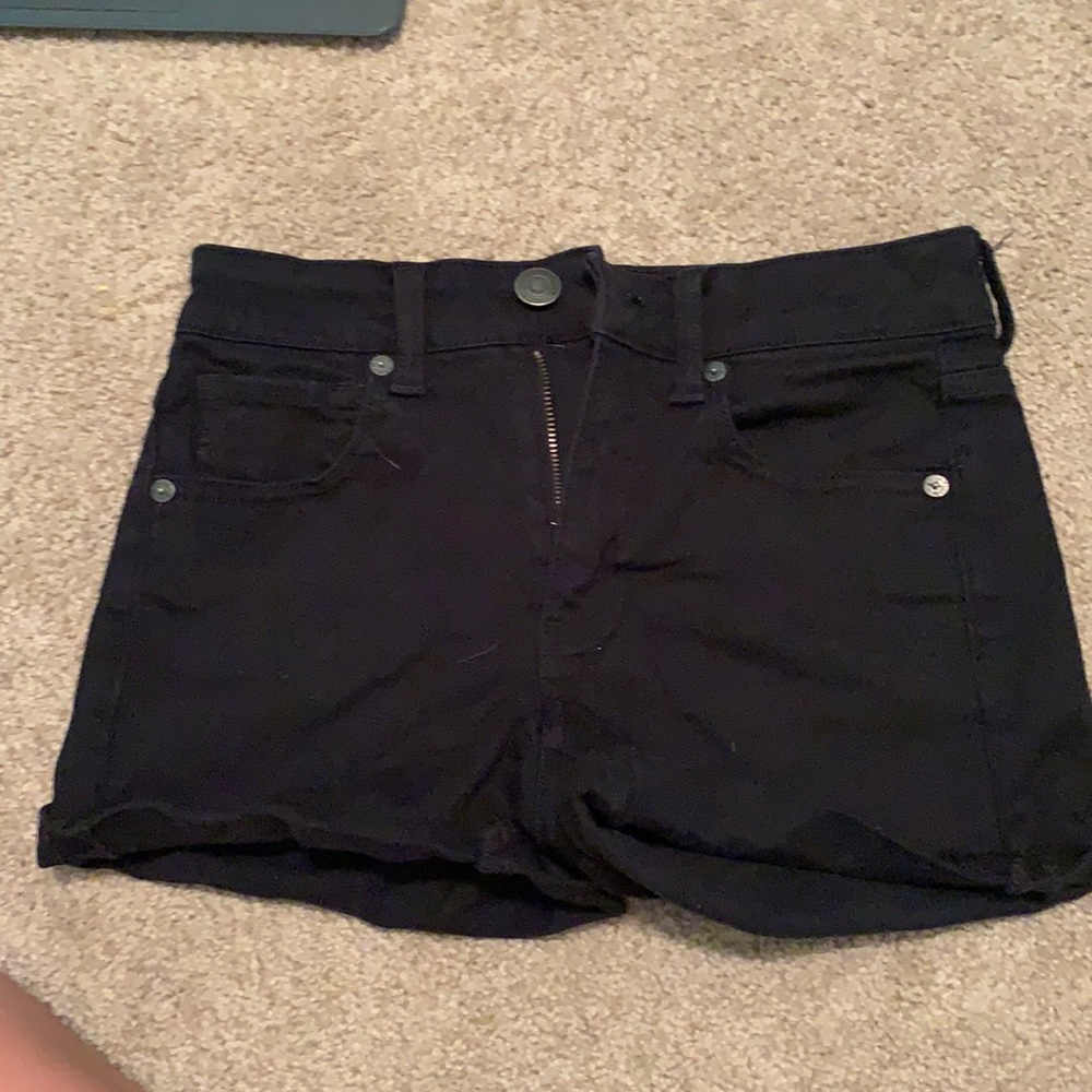 Size 2 black extra stretchy jeans shorts